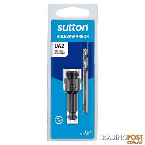 Arbor H112 UA2 Suits Holesaw 32-54mm 5/8 UNF Hangpack Sutton Tools H112UA2