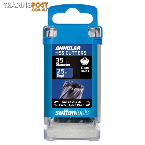 Annular Cutter 35mm x 25mm H180 M2Al HSS Tiain Sutton Tools H1800350