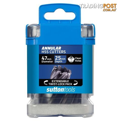 H180 Annular Cutter M2AI HSS-TiAIN 25mm Depth 47mm Sutton Tools H1800470