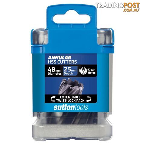 Annular Cutter H180 M2Al HSS Tiain 48 x 25mm Sutton Tools H1800480