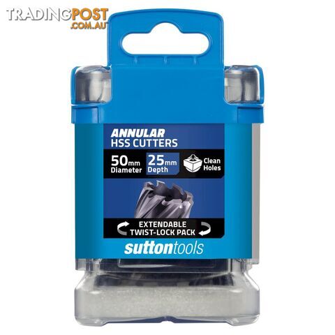 Annular Cutter 50mm x 25mm H180 M2Al HSS Tiain Sutton Tools H1800500