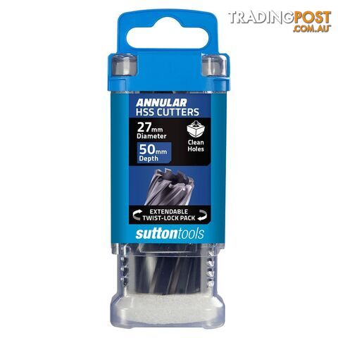 H181 Annular Cutter M2AI HSS-TiAIN 50mm Depth 27mm Sutton Tools H1810270