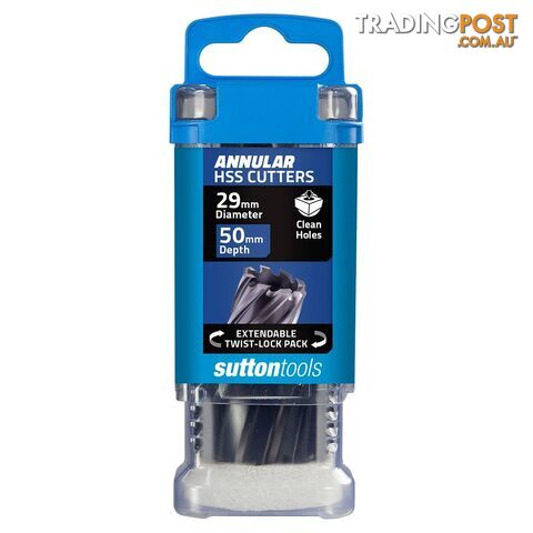 H181 Annular Cutter M2AI HSS-TiAIN 50mm Depth 29mm Sutton Tools H1810290