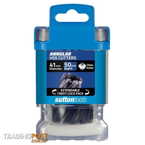 H181 Annular Cutter M2AI HSS-TiAIN 50mm Depth 41mm Sutton Tools H1810410