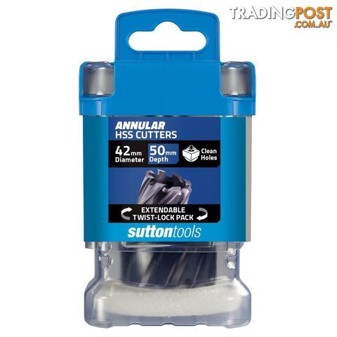 H181 M2AI HSS-TiTAIN 50mm-Depth 42mm Annular Cutter Sutton Tools H1810420