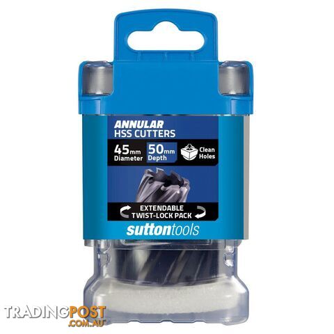 H181 Annular Cutter M2AI HSS-TiAIN 50mm Depth 45mm Sutton Tools H1810450