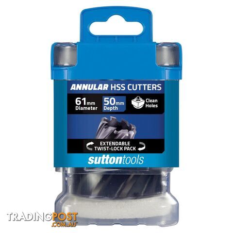 H181 Annular Cutter M2AI HSS-TiAIN 50mm Depth 61mm Sutton Tools H1810610