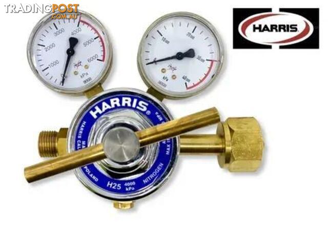 Harris Model H25 High Flow Cylinder Reg, SS diaphragm, Side Inlet