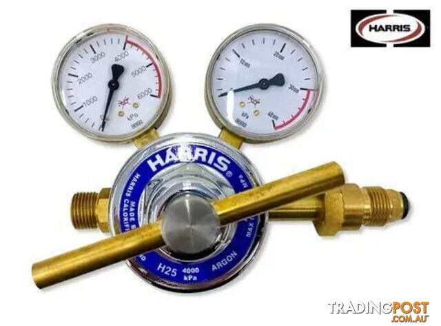 Harris Model H25 High Flow Cylinder Reg, SS diaphragm, Side Inlet