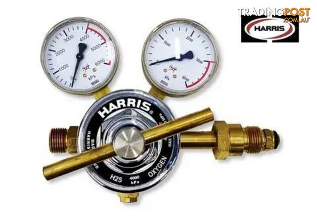 Harris Model H25 High Flow Cylinder Reg, SS diaphragm, Side Inlet