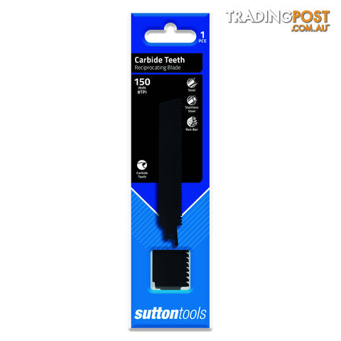 Carbide Teeth TCT Reciprocating Saw Blade 150MM Suttontools H53915008