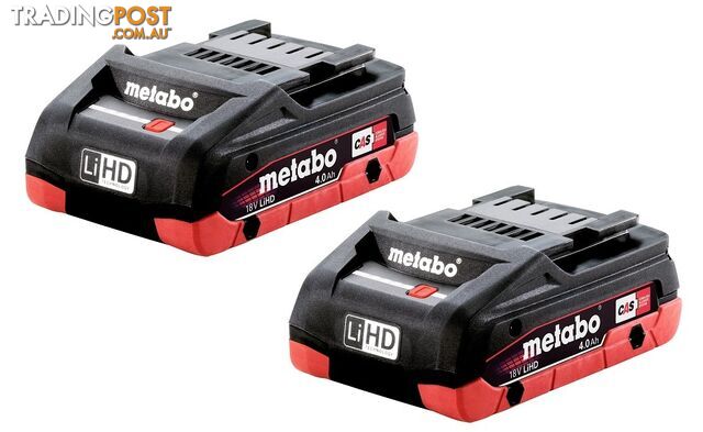 Twin Battery Pack 4.0Ah 18V LiHD Metabo AU32102400