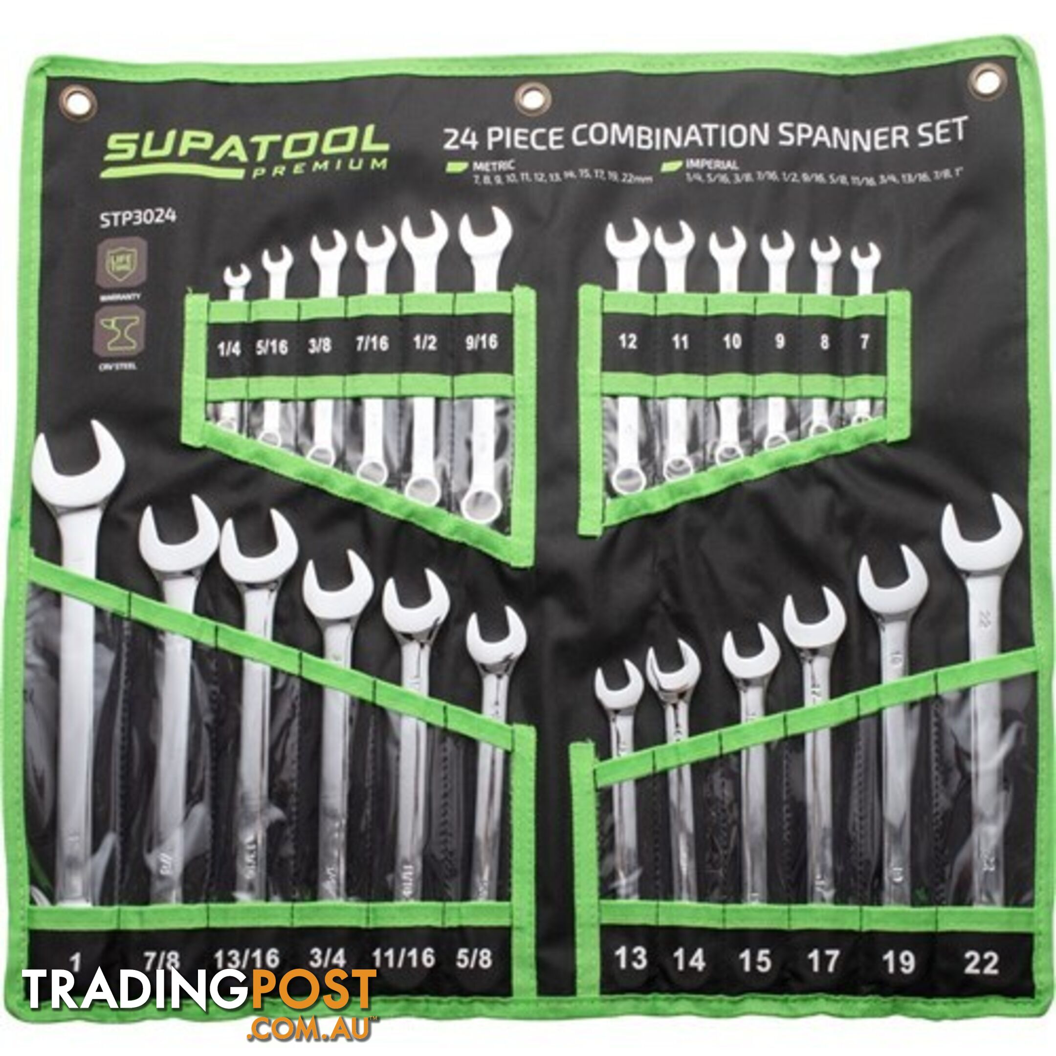 Combination Spanners Set 24 Piece Kincrome STP3024