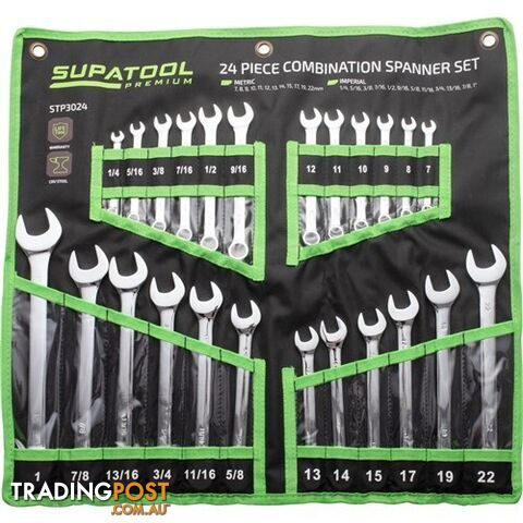 Combination Spanners Set 24 Piece Kincrome STP3024