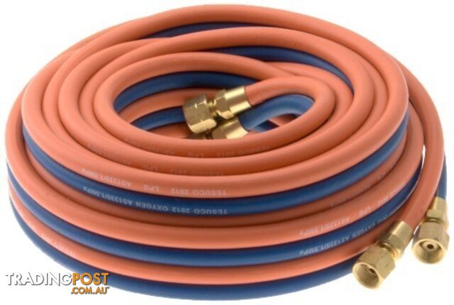 Twin Hose Oxygen / LpG 20 Metre Coil 5mm ID HA2005-OLP GWTWOL20