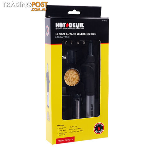 10 Piece Butane Soldering Iron & Blow Torch HD1971K - photo 2 of 2