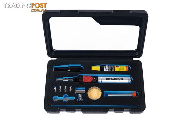 12 Piece Butane Soldering Iron & Blow Torch Hot Devil HD1976K - photo 2 of 2