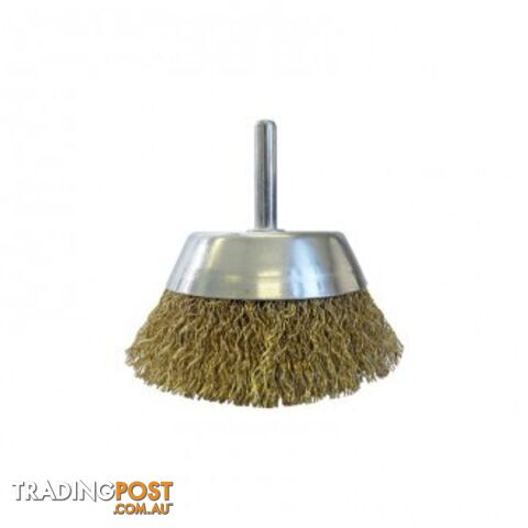 75mm Spindle Mounted Crimped Cup Brush TSC75