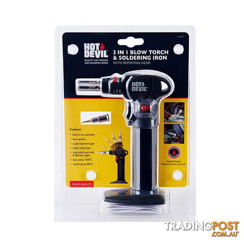 3 in 1 Blow Torch & Soldering Iron (with Rotating Head) HD909 - photo 3 of 3