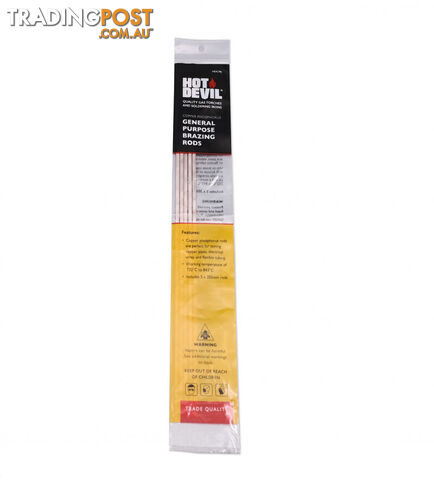 General Purpose Brazing Rods Hot Devil HDAWR Pack of 5 Sticks
