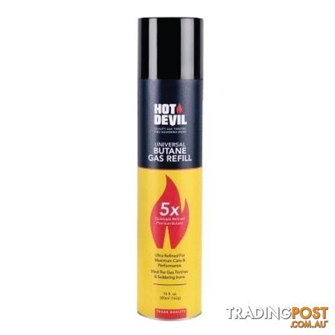 Butane Gas Refill 5x Purified Hot Devil HDGAS5