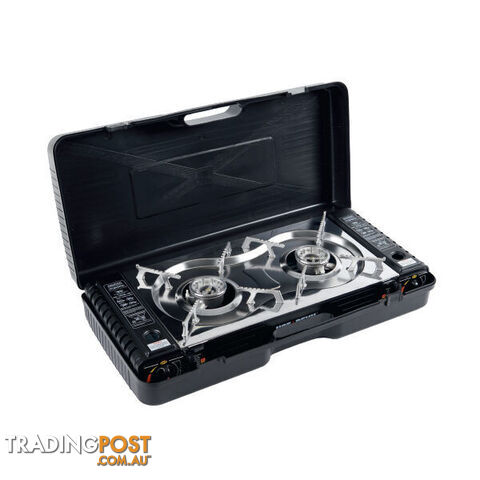 Twin Burner Butane Gas Stove Hot devil HDTBS
