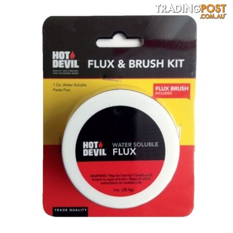 Water Soluble Flux & Brush Kit Hot Devil HDWF