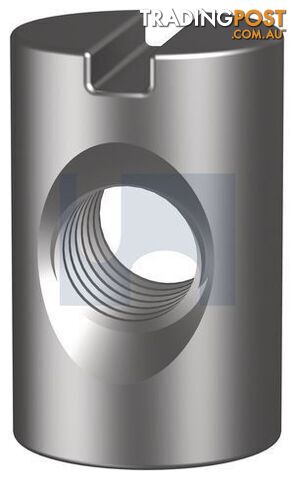 M6 X 15mm Zinc Plated (RoHS Compliant) Finish Furniture Barrel Nut Mild Steel...