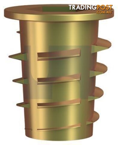 Zinc Yellow Passivate Finish Hex Timber Insert Flange Nut Zinc Alloy Metric...