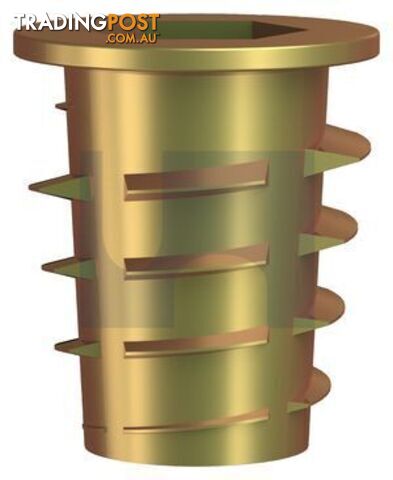 Zinc Yellow Passivate Finish Hex Timber Insert Nut No Flang Zinc Alloy Metric...