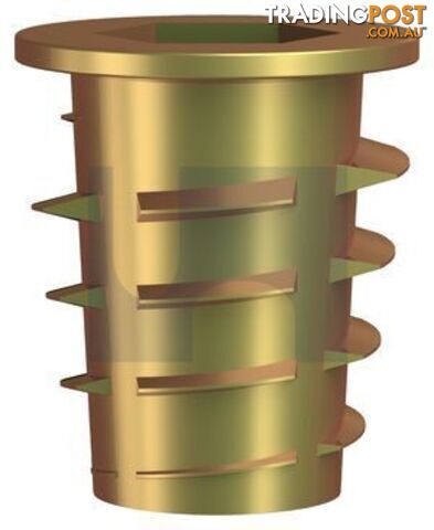 Zinc Yellow Passivate Finish Hex Timber Insert Nut No Flang Zinc Alloy Metric...
