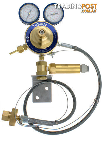 Beverage Regulator 2 Stage Wall Mount Stem and Hand Wheel