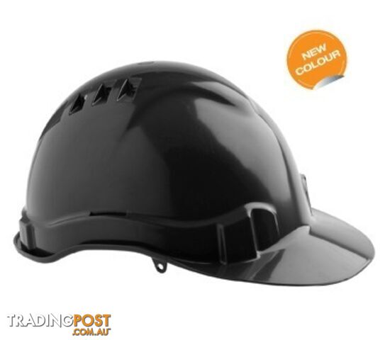 V6 Hard Hat Vented Pushlock Harness Black Pro Choice HHV6-BK