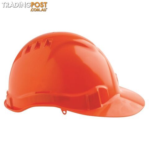 V6 Hard Hat Vented Pushlock Harness Orange Pro Choice HHV6-O