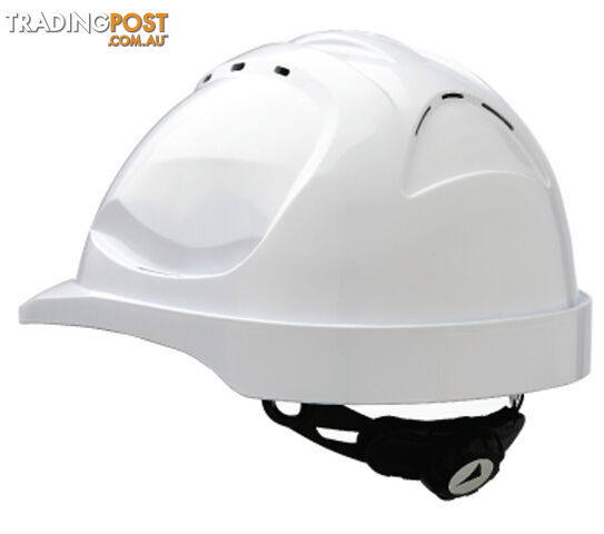 V9 Hard Hat Vented Ratchet With Harness White Prochoice HHV9R-W