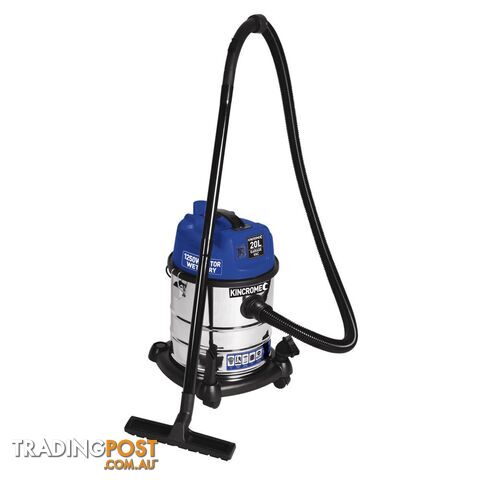 Wet and Dry Garage Vacuum 20L 1250W/240V Motor Kincrome KP702