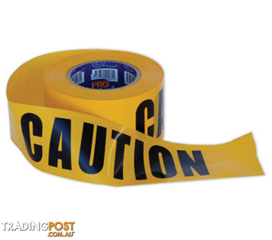 PRO Barricade Tape Yellow/Black - Caution CT10075