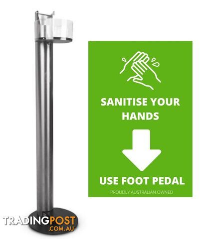 Hand Sanitiser Foot Pedal Stand Stainless Steel