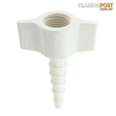 Hose Barb Connection White For Medical Oxygen (1 Pack = 10 Units)