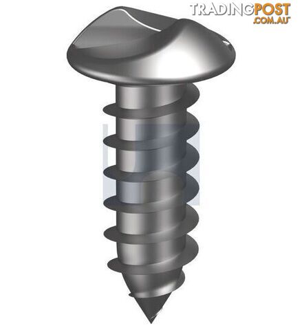 304 Stainless Finish Self-Tapping Raised Head One Way Hobson
