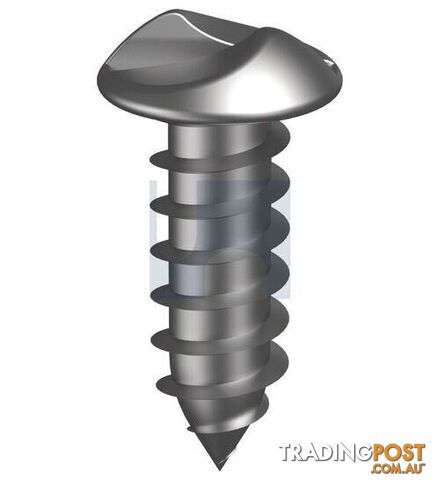 304 Stainless Finish Self-Tapping Raised Head One Way Hobson