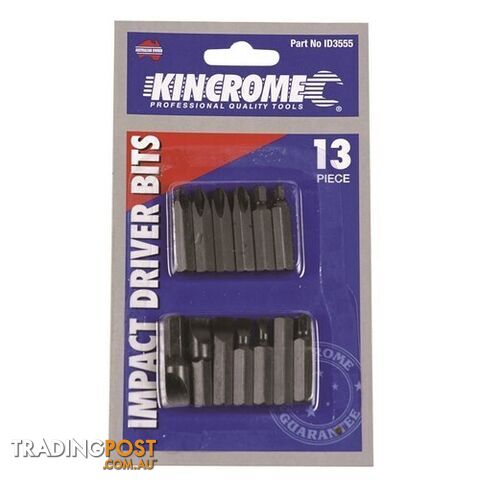 General Impact Bit Set 5/16" Drive 13 Piece Kincrome ID3555