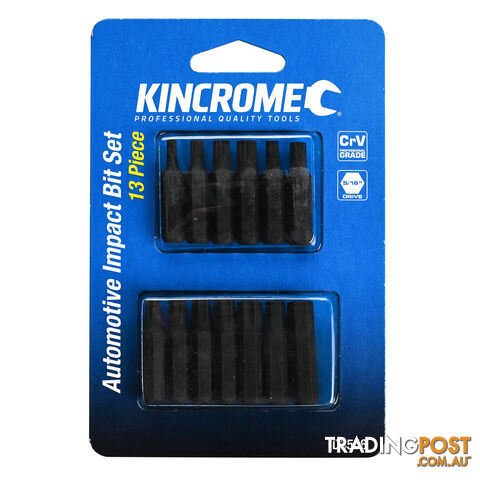 Automotive Impact Bit Set 5/16" Drive 13 Piece Kincrome ID3556