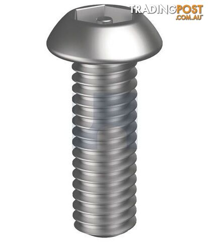 304 Stainless Finish Socket Button Post Hex Security Hobson