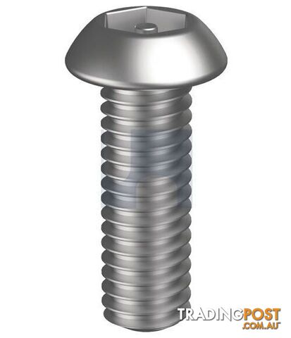 304 Stainless Finish Socket Button Post Hex Security Hobson