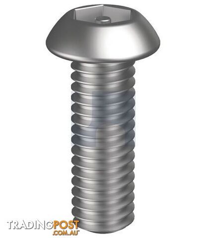 304 Stainless Finish Socket Button Post Hex Security Hobson