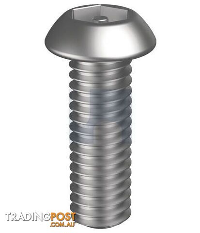 304 Stainless Finish Socket Button Post Hex Security Hobson