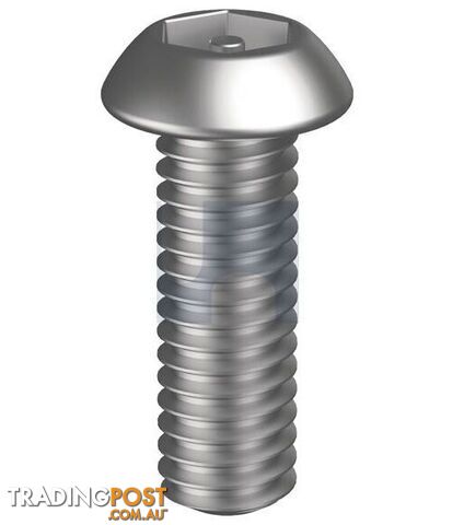 304 Stainless Finish Socket Button Post Hex Security Hobson