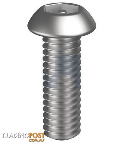 304 Stainless Finish Socket Button Post Hex Security Hobson