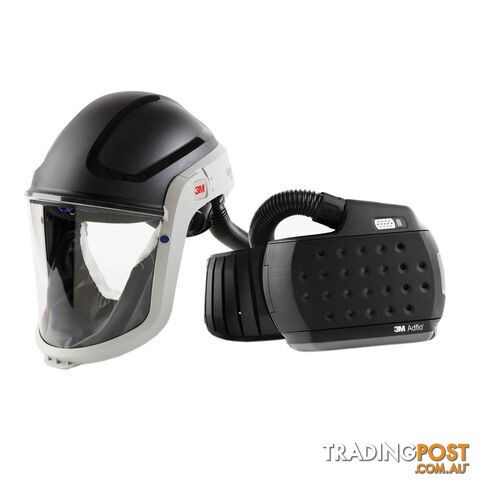 M-Series Face Shield & Safety Helmet M-307 with Heavy-Duty Adflo PAPR Respirator 3Mâ¢ 890307HD